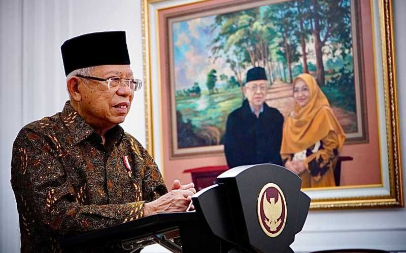 Wapres Ma'ruf Amin Tarik Kebijakan Pelonggaran Masker