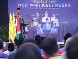 Pelantikan PMII PKC Bali-Nusra, Gubernur NTB Siap Berikan Beasiswa Bagi Aktivis
