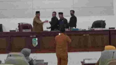 Bupati Pasaman Sampaikan Ranperda Pertanggungjawaban APBD T.A 2021
