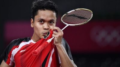 BULU TANGKIS -- Singkirkan Wakil Taiwan, Ginting Susul Jonatan ke Semifinal Hong Kong Open