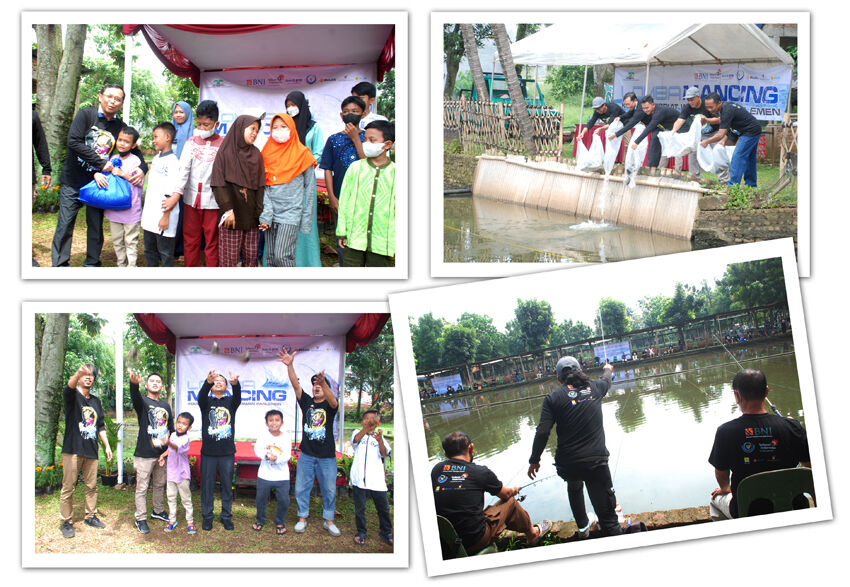 KWP Santuni Anak Yatim dan Gelar Lomba Mancing Antarwartawan