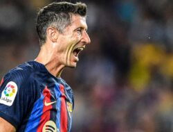Lewandowski Borong Tiga Gol untuk Kemenangan Barcelona 5-1 atas Viktoria Plzen