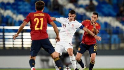 UEFA NATIONS LEAGUE - Spanyol Dipermalukan Swiss di Hadapan Pendukungnya