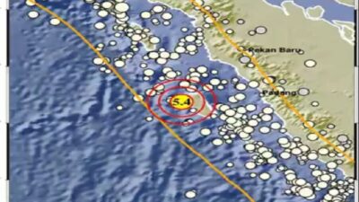 Gempa Magnitudo 5,4 Guncang Mentawai Tak Potensi Tsunami
