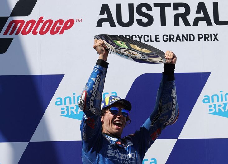 MOTOGP Australia: Rins Sukses Finish Pertama, Quartararo Terperosok ke Posisi Enam Klasemen
