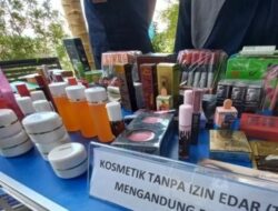 BBPOM Pekanbaru Sita Kosmetik Ilegal