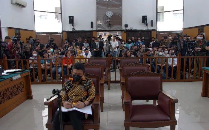 Sambo Langsung Bacakan Nota Keberataan Atas Dakwaan JPU