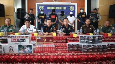 Bea Cukai Banjarmasin Gagalkan Peredaran Ratusan Ribu Rokok Ilegal