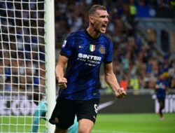 LIGA ITALIA – Dua Gol Dzeko Antarkan Inter ke Empat Besar Klasemen