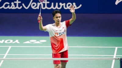BULU TANGKIS  — Dibekuk Kenta 13-21 dan 15-21, Ginting Gagal ke Final Hong Kong Open 