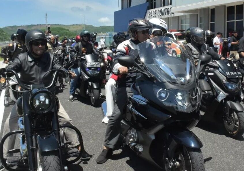 Gubernur NTB dan Rombongan Touring Jajal Lintasan Sircuit Mandalika