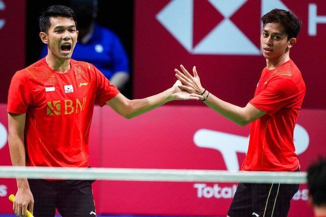 BULU TANGKIS - Ganda Putra Bertekad Bawa Hasil Terbaik di World Tour Finals 2022