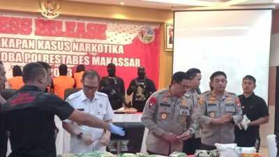 Empat Tersangka Kasus Narkoba yang Ditangkap Polda Sulsel Terancam Hukuman Mati