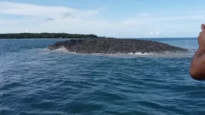 Sebuah Pulau Muncul di Kepulauan Tanimbar Setelah Gempa