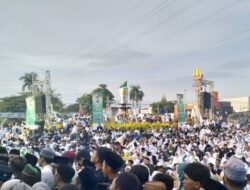 Warga Nahdliyin Padati Jalan Utama Stadion Gelora Delta Sidoarjo