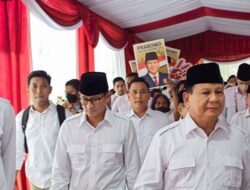 Prabowo Didampingi Sandiaga Uno di HUT ke 15 Partai Gerindra