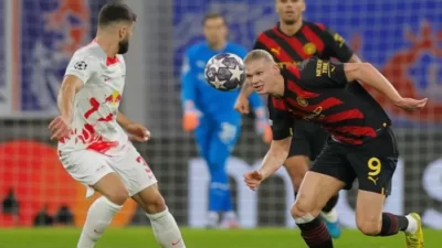 LIGA CHAMPIONS – Manchester City Bermain Imbang 1-1 di Kandang RB Leipzig