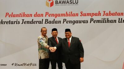 Bawaslu Lantik Ichsan Fuady Jadi Sekjen