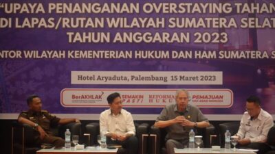 Atasi Kelebihan Penghuni Lapas, Kemenkumham Sumsel Rangkul APH