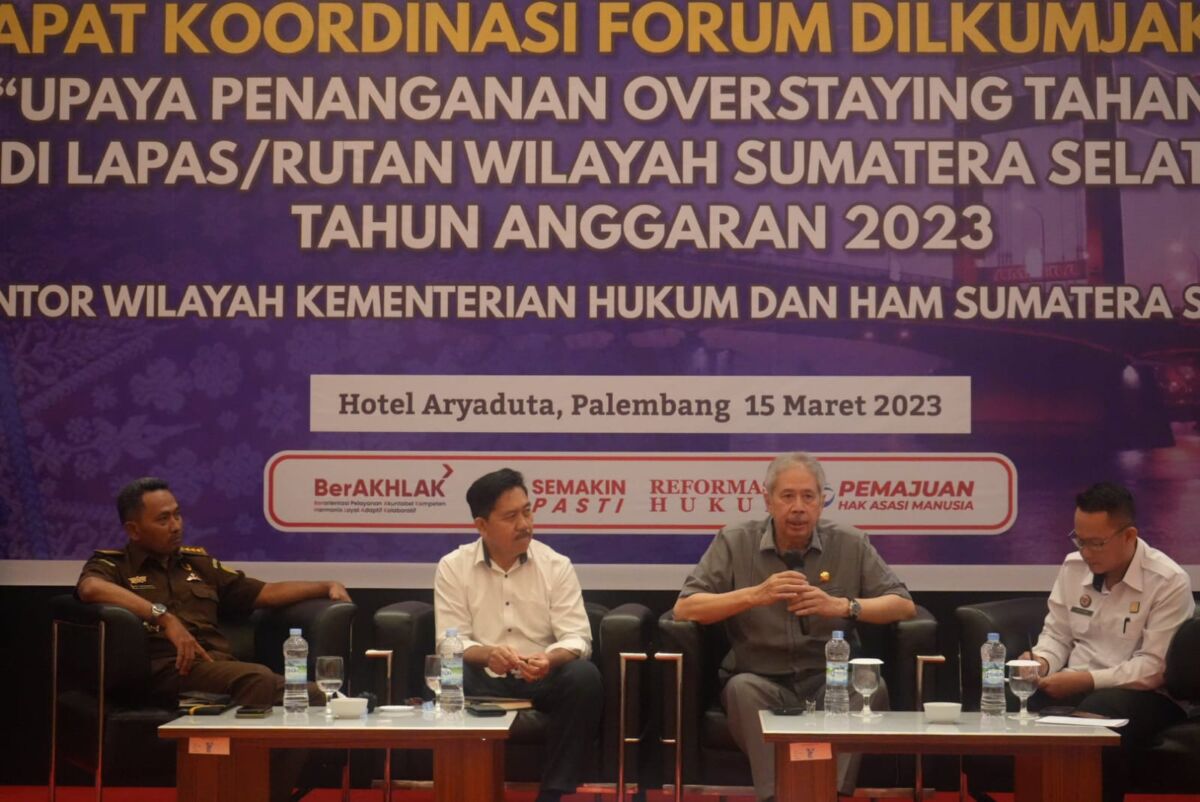 Atasi Kelebihan Penghuni Lapas, Kemenkumham Sumsel Rangkul APH