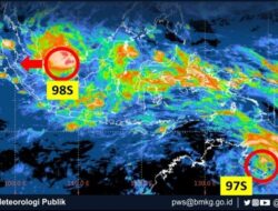 Bibit Siklon Tropis Pengaruhi Cuaca dan Gelompang Tinggid di Beberapa Wilayah Timur dan Barat Indonesia