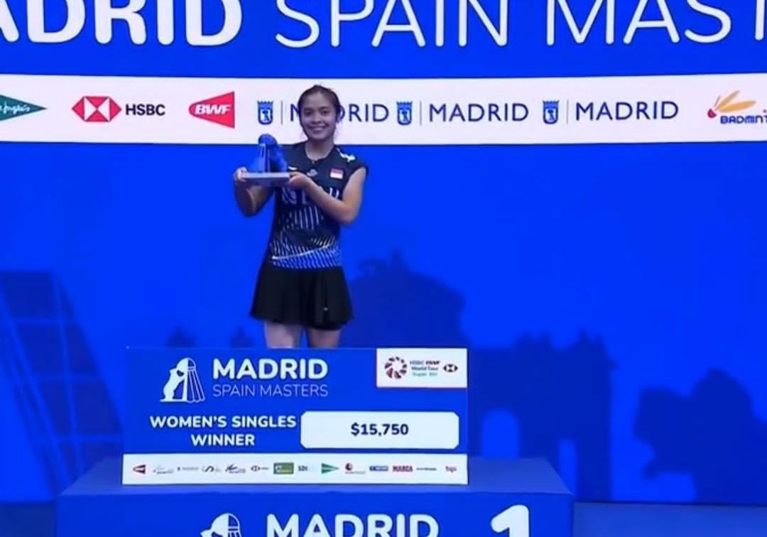 BULU TANGKIS -- Gregoria Raih Gelar Perdana BWF Super Series di Spain Masters