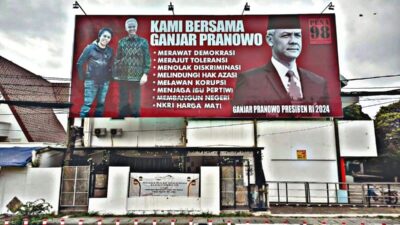 Beri Dukungan Capres, Pena 98 Pasang Baliho Raksasa Berisi 8 Poin Penting Sosok Ganjar