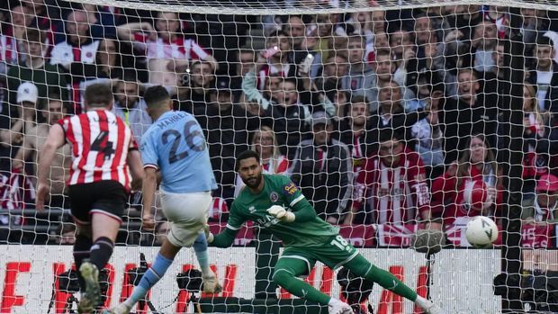 PIALA FA -- Hajar Sheffield United 3-0, Man City Melaju ke Final