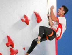 Raih Medali Emas, Veddriq Leonardo Pertajam Rekor Dunia Panjat Tebing di Korea Selatan