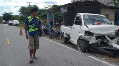 Dua Mobil di Konawe Adu Banteng, Satu Orang Tewas