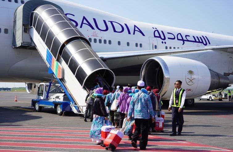 Embarkasi Solo, Calon Haji, Saudia Airlines