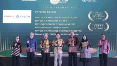 Pupuk Kaltim Raih Empat Penghargaan TOP CSR Awards 2023