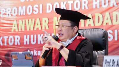 Ketua MPR Jadi Dosen Penguji Desertasi S 3 Wakil Ketua Komisi III DPR RI, Ahmad Sahroni di Universitas Borobudur