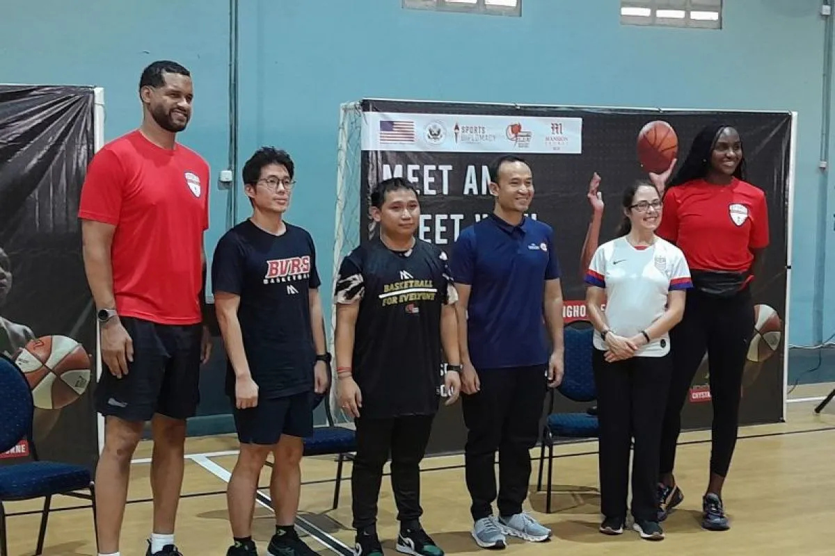 BOLA BASKET -- Kedutaan Besar AS Gelar Program Sports Envoy 2023 di Jakarta