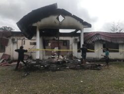 Polisi Selidiki Terbakarnya Kantor KPU Yahukimo di Dekai