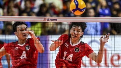 Tekuk Kazakhstan 3-1, Timnas Voli Putra Indonesia Puncaki Klasemen AVC Championship 2023