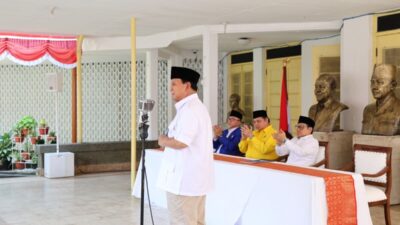 Resmi Didukung Golkar dan PAN, Prabowo Janji Suarakan Indonesia Emas Jokowi