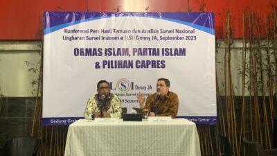 LSI Denny JA: Prabowo dan Anies Bersaing Ketat di Kalangan NU dan Muhammadiyah