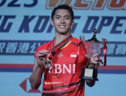 BULU TANGKIS — Tumbangkan Wakil Jepang di Final, Jonatan Sumbang Gelar Kedua bagi Indonesia di Hong Kong Open 2023
