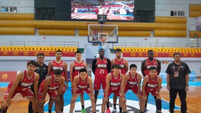 BOLA BASKET -- Timnas Basket Muda Bersiap Jalani Kompetisi di Malaysia