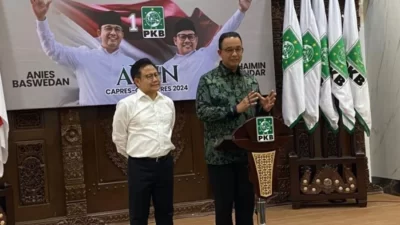 Sebelum Daftar ke KPU RI, Anies-Muhaimin Mampir di DPP PKB