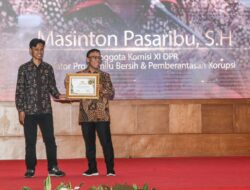 Dapat Penghargaan Legislator Pro Pemilu Bersih dan Pemberantasan Korupsi, Masinton Pasaribu: Kita Semua Berharap Demokrasi Kita Berkualitas