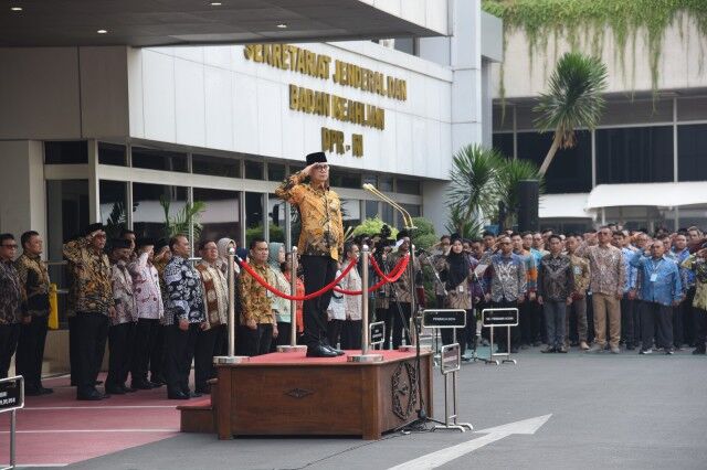 Setjen DPR, DPD dan MPR Gelar Upacara Bersama Peringati Hari Sumpah Pemuda