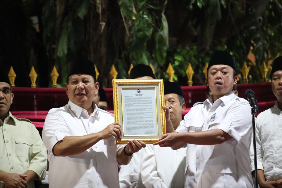 Prabowo Subianto Terima Deklarasi Relawan Alumni PMII ‘Jagat Prabowo’