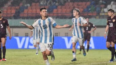 Peyerang Timnas Argentina U-17 Agustin Sabet Gelar Sepatu Emas