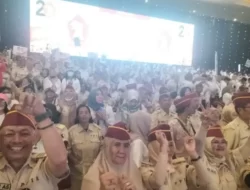 Di Acara Rakornas, Kader Gerindra Joget “Gemoy” di JIExpo