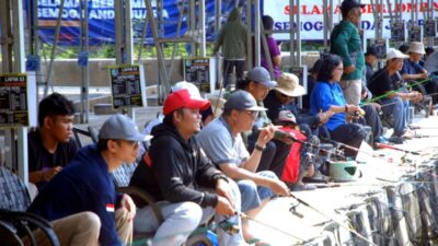 Sambut Pemilu Sejuk, KWP Gelar Lomba Mancing Riang Gembira