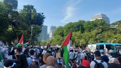 Aksi Bela Palestina di Kedubes AS, 1.648 Personel Dikerahkan