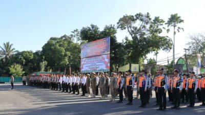 Polres Loteng Gelar Apel Pasukan Operasi Lilin Rinjani 2023