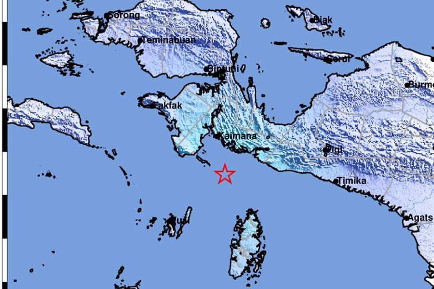 BMKG: Gempa M5,3 di Kaimana Tak Berpotensi Tsunami